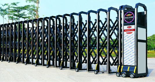 Dự án lắp đặt cổng xếp nhôm F831 (màu trắng)  tại VKSND huyện Yên Phong